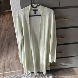 Eileen Fisher Light Green Open Cardigan